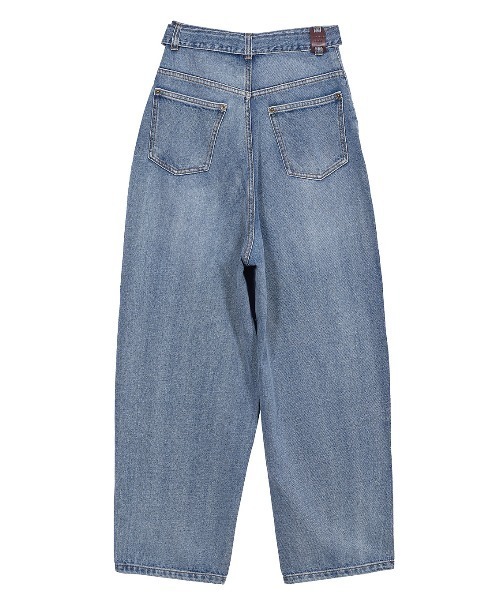 Ameri（アメリ）の「CROSS FRONT PAPA DENIM（デニムパンツ）」 - WEAR