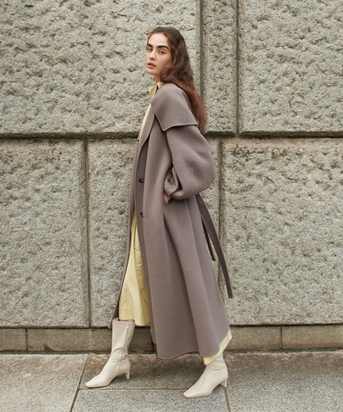 SNIDEL（スナイデル）の「ビッグカラーリバーウールコート（チェスター