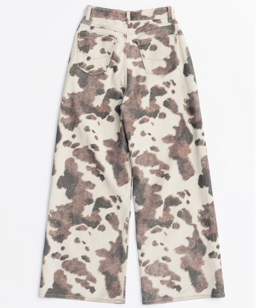 Vegan Leather Cow Printed Pants/ヴィーガンレザーCOWプリントパンツ