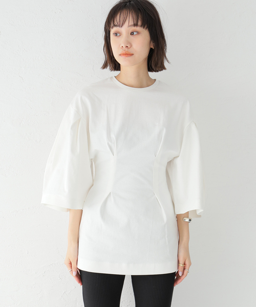 CLANE（クラネ）の「【CLANE/クラネ】BIG SLEEVE WAIST SHAPE TOPS