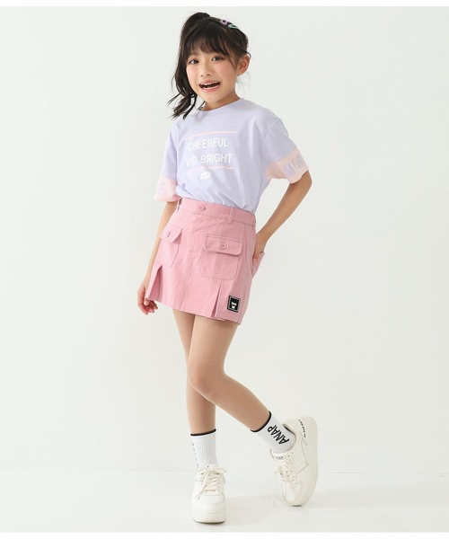 ANAP kids（アナップキッズ）の「ハートポケットプリーツスカパン