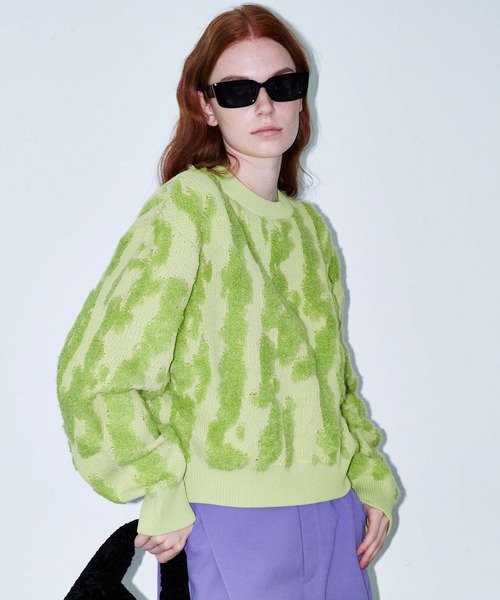 MAISON SPECIAL（メゾンスペシャル）の「グラフィカルジャガードニット