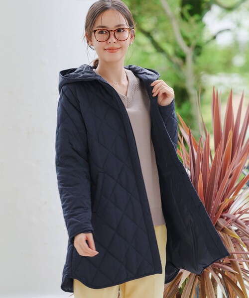 美品 エーグル 洗える ゴアテックス コート ジャケット キルティング