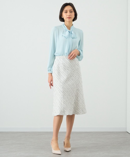 ANAYI（アナイ）の「バックサテンボウタイ ブラウス（シャツ/ブラウス