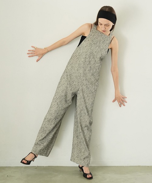 CLANE（クラネ）の「COCOON SALOPETTE PANTS（サロペット