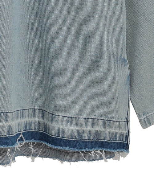 CLANE/クラネ】DENIM OVER SKIPPER SHIRTS/デニムオーバースキッパー