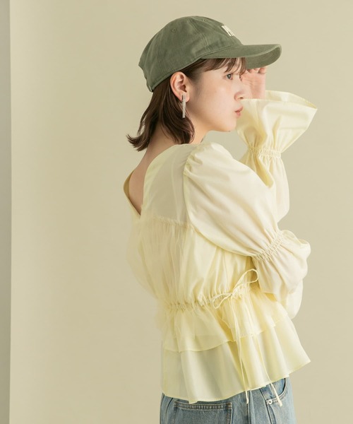 KBF（ケイビーエフ）の「2WAYチュールドッキングブラウス（シャツ