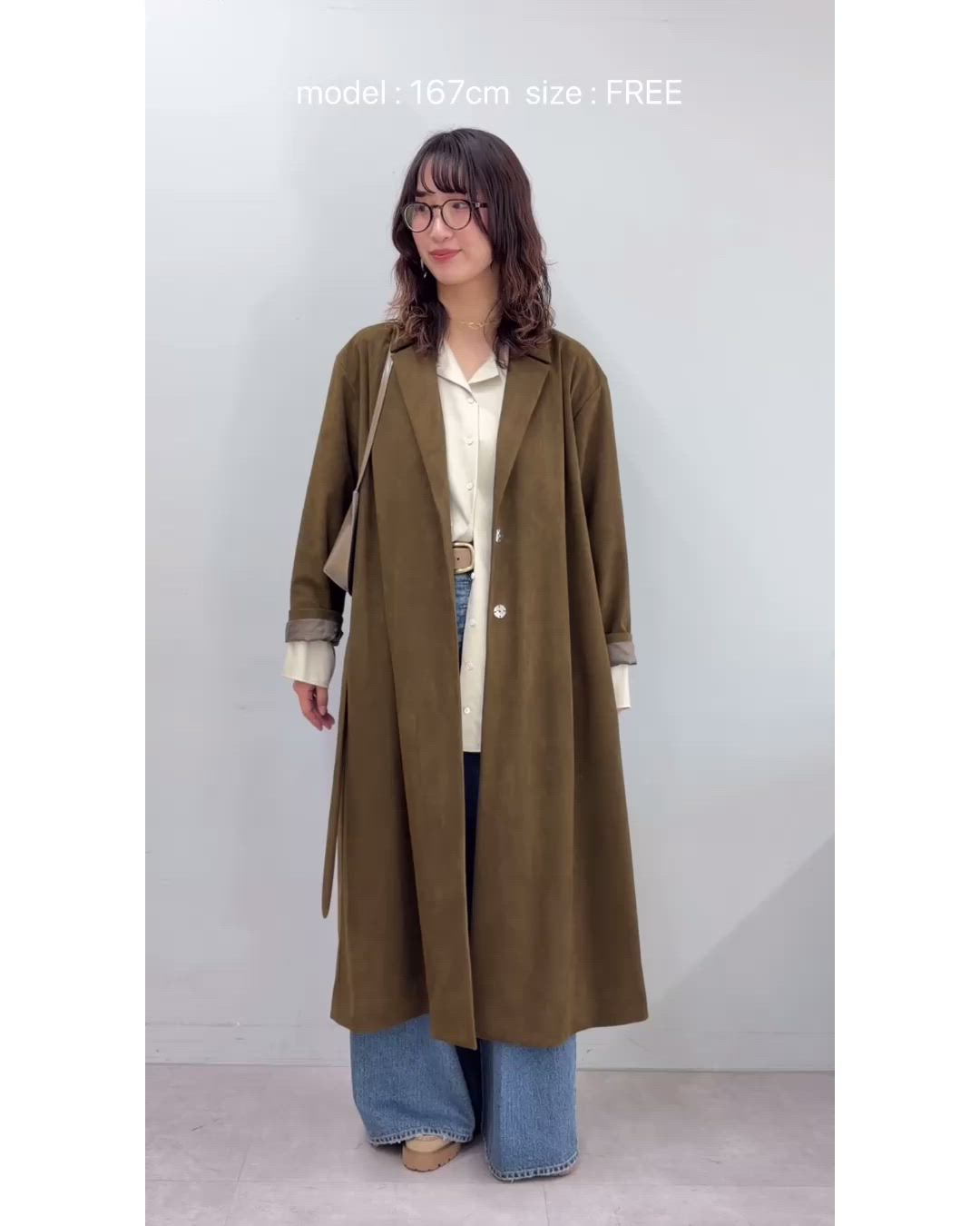 スエードライクコート（その他アウター）｜Whim Gazette（ウィム