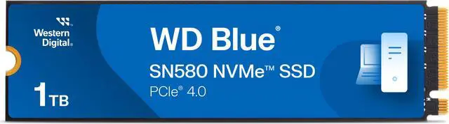 Western Digital 1TB WD Blue SN580 NVMe Internal Solid State Drive