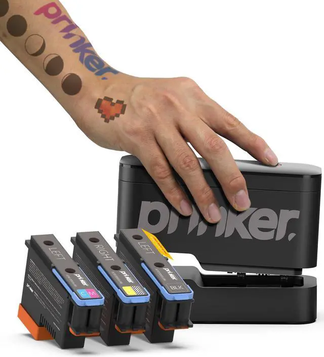 Prinker S Temporary Tattoo Device Package for Your Instant Custom