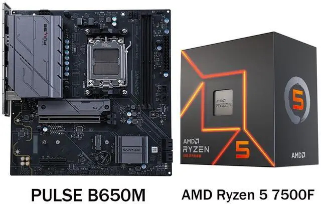 Sapphire Tech PULSE B650M AM5 Motherboard & Ryzen 5 7500F 6-Core