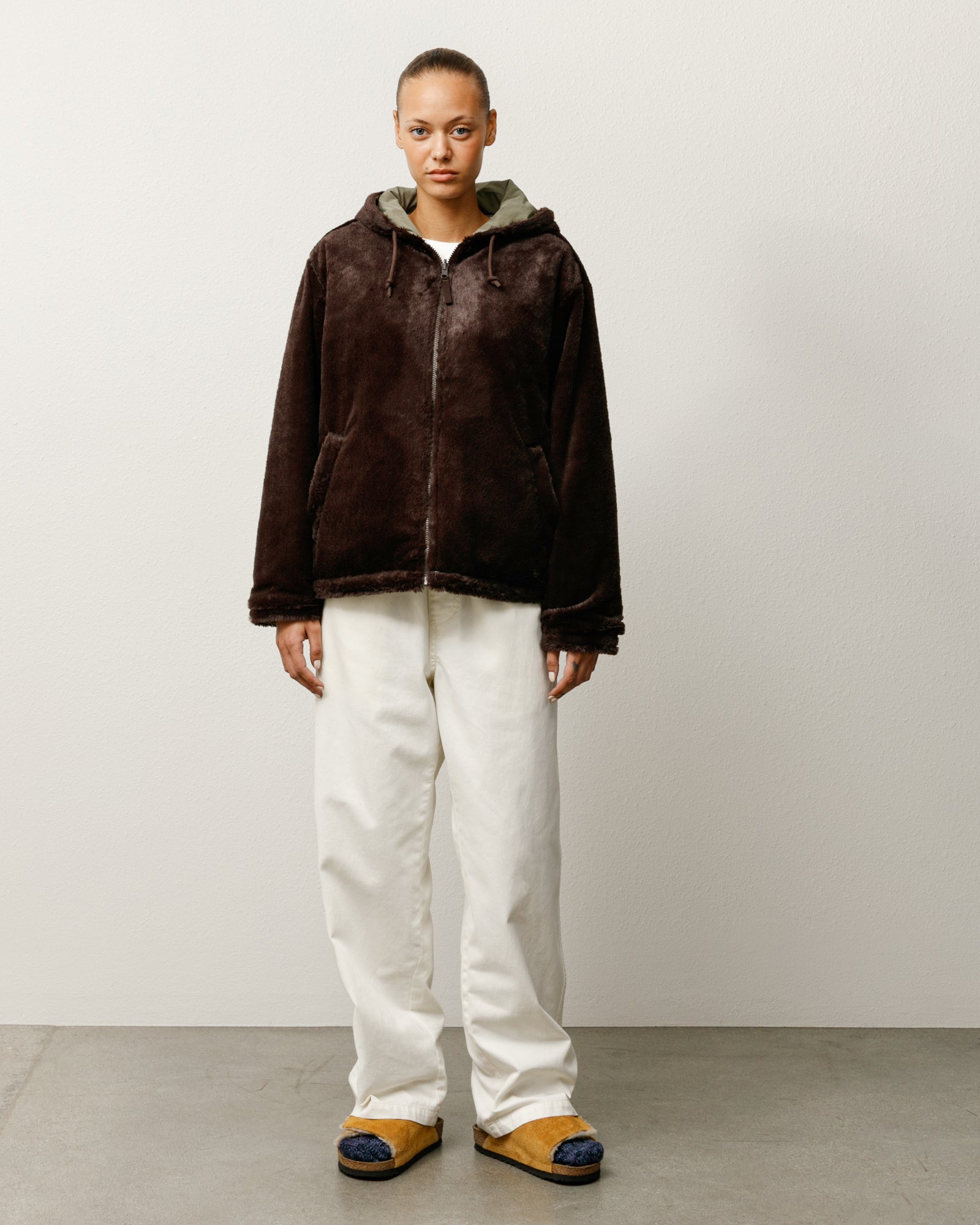 Reversible Hooded Jacket – Brown | Outerwear | Stüssy Canada