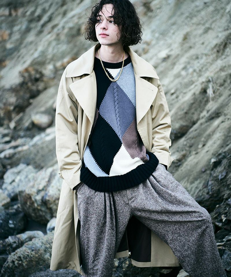 60%OFF【glamb(グラム)】 Belted Trench Coat ベルトトレンチコート