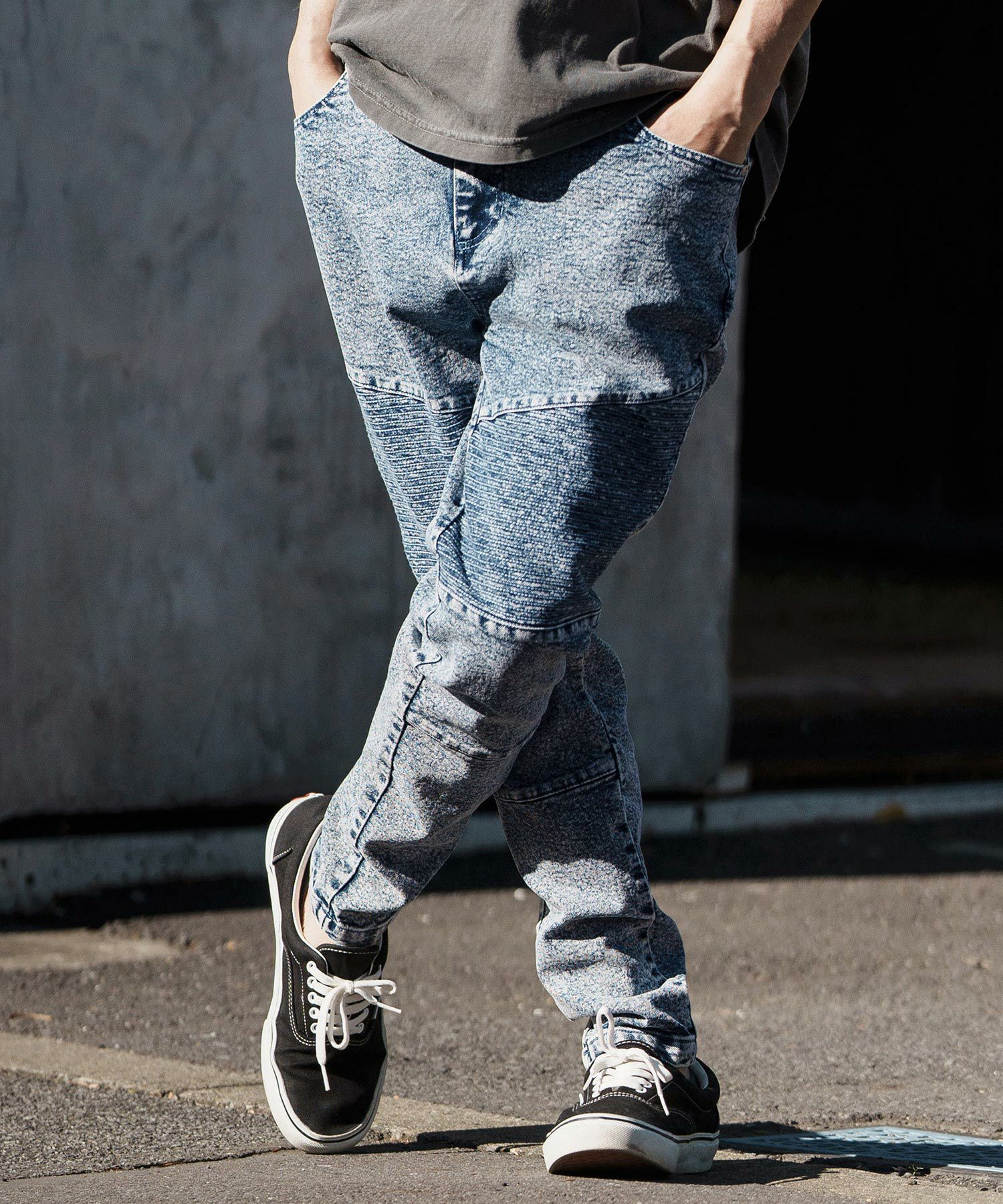 30%OFF【CAMBIO(カンビオ)】 11oz Biker Denim Pants デニムパンツ(MIU