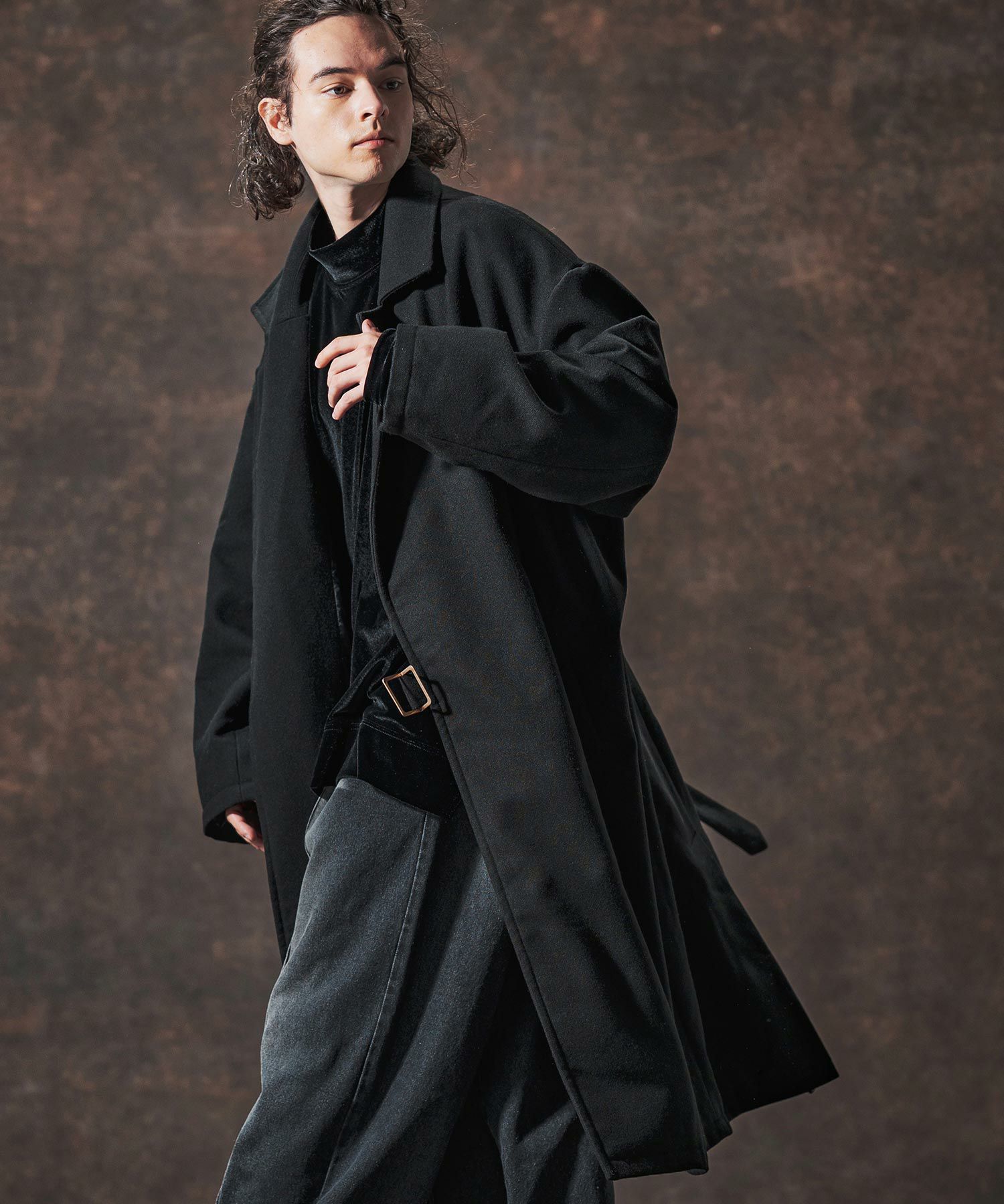 Jih Nunc(ジーヌンク)】メルトンタイロッケンロングコート(JIH-R1126