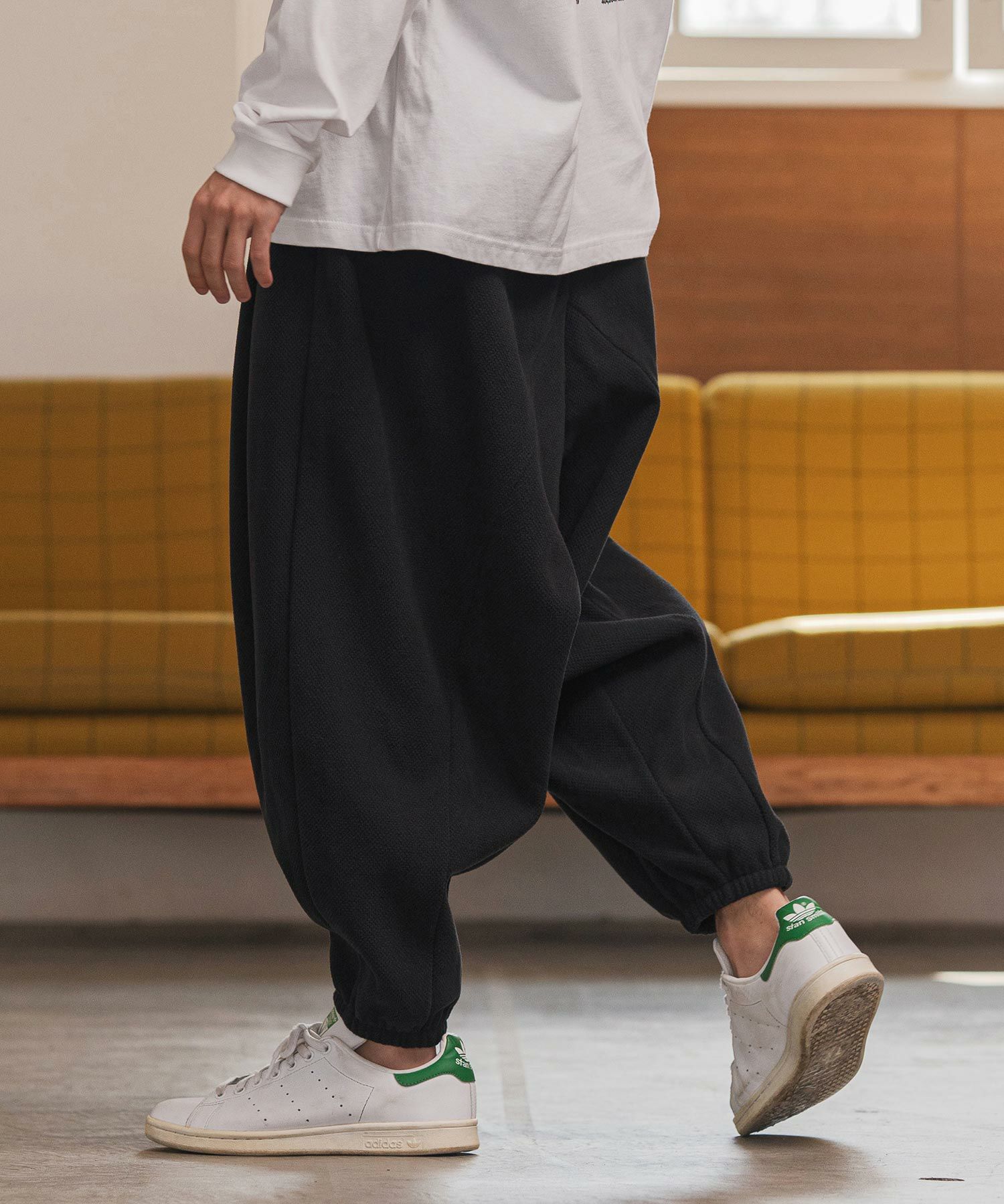 CAMBIO(カンビオ)】Honeycomb Jacquard Fleece Surrouel Pants