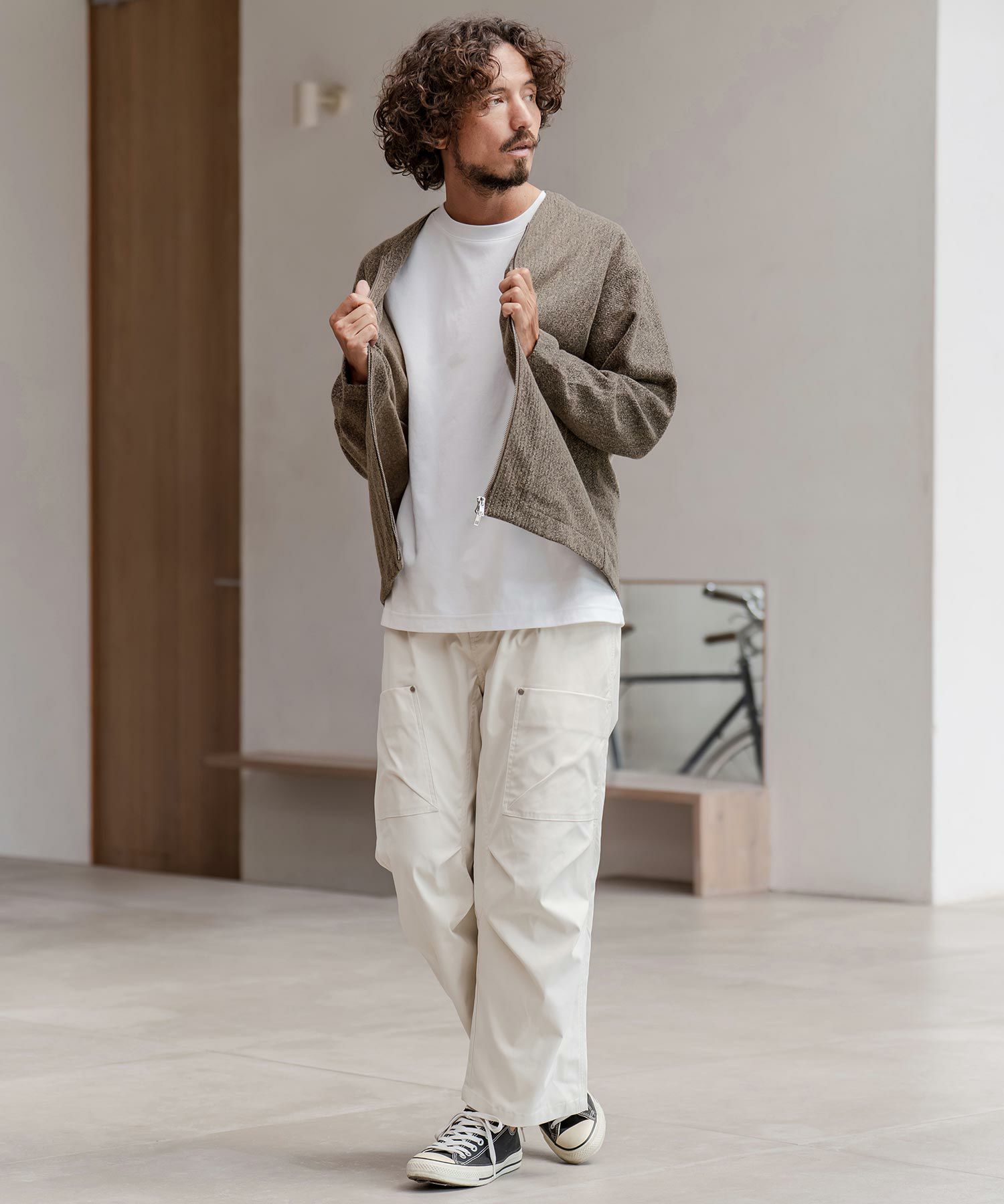 CAMBIO(カンビオ)】ZIPアップニットソーカーディガン | CAMBIO カンビオ