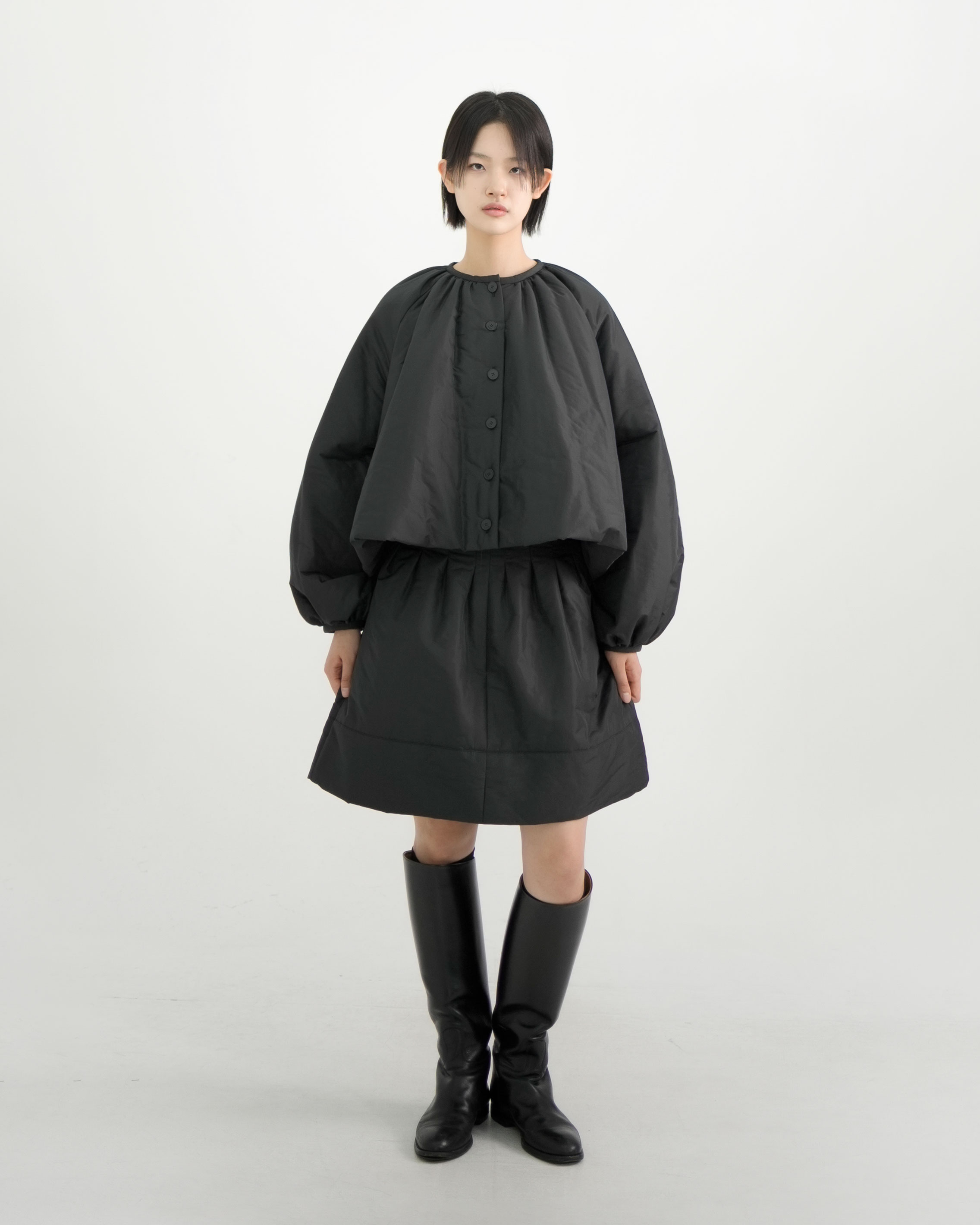 eunoia Moss Padding Short Skirt ユノイアスカート eunoia Moss