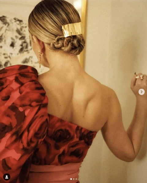 LELET NY レレットニューヨーク CRINKLE バレッタ ゴールド ヘア