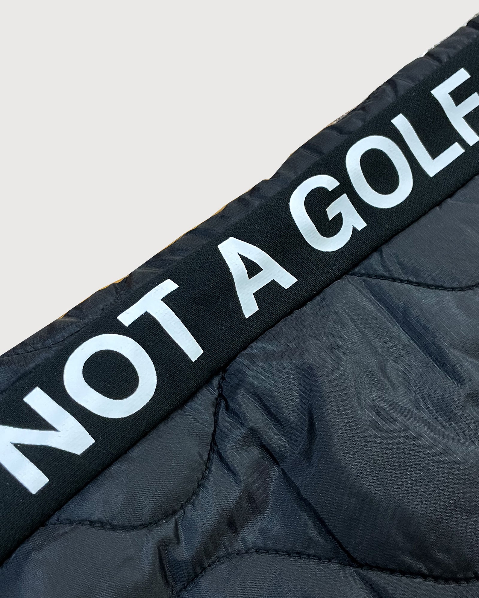 FRONT QUILTED ADJUSTABLE PANTS - BLACK - – Cph/Golf™︎