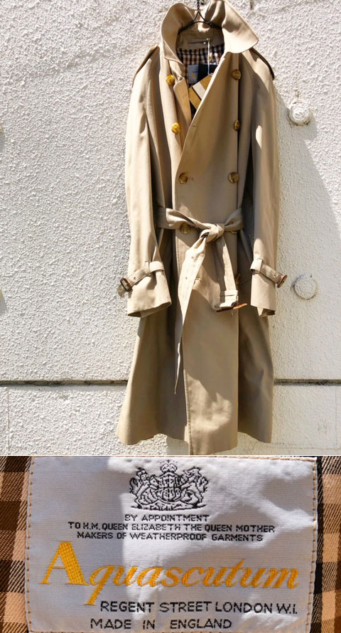 1980's DEAD STOCK “ Aquascutum （アクアスキュータム） ” トレンチ