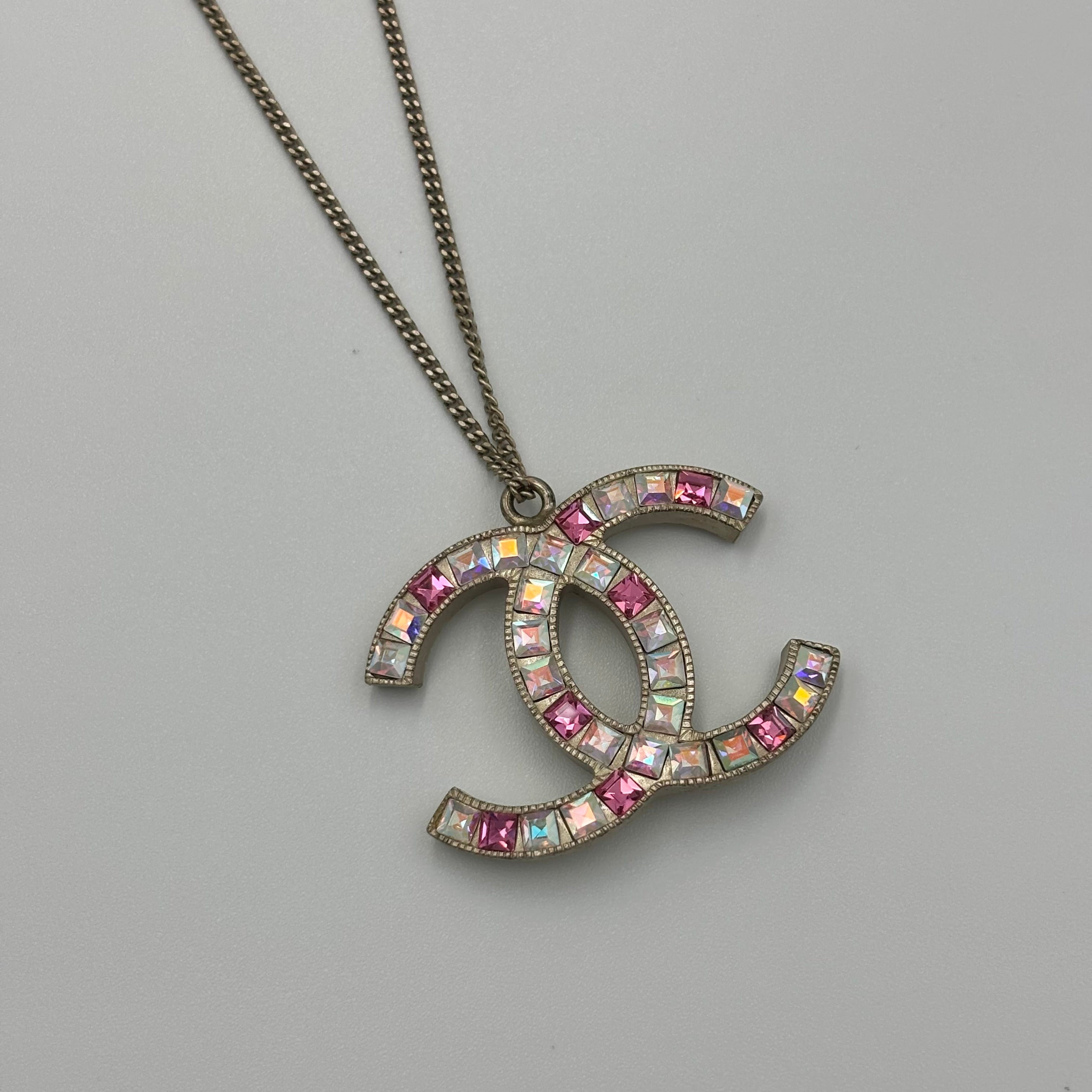 CHANEL ココマーク ラインストーン ネックレス