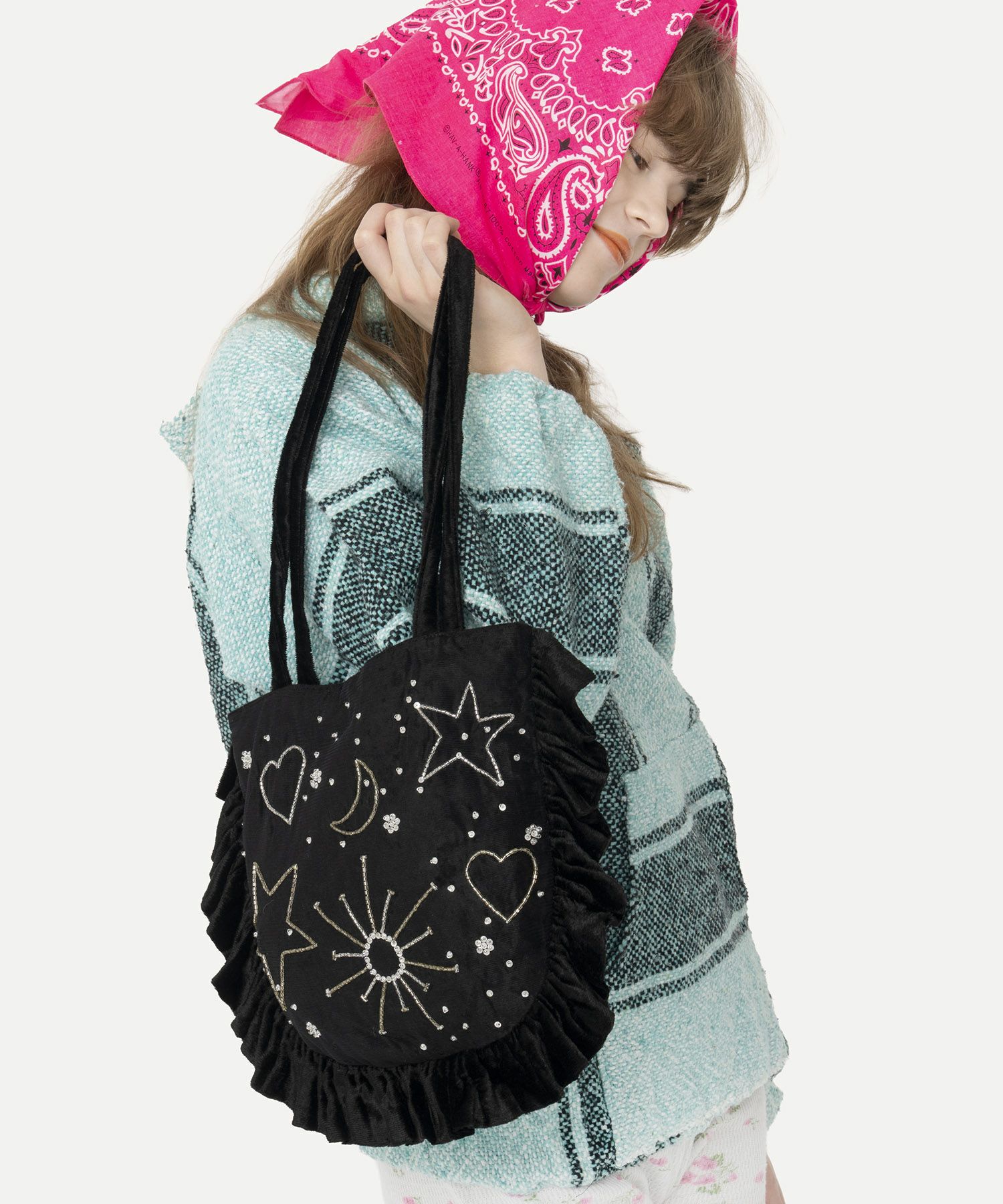 HEY! Mrs ROSE(ヘイ！ミセスローズ)Velvet Gyoza Tote | CASSELINI