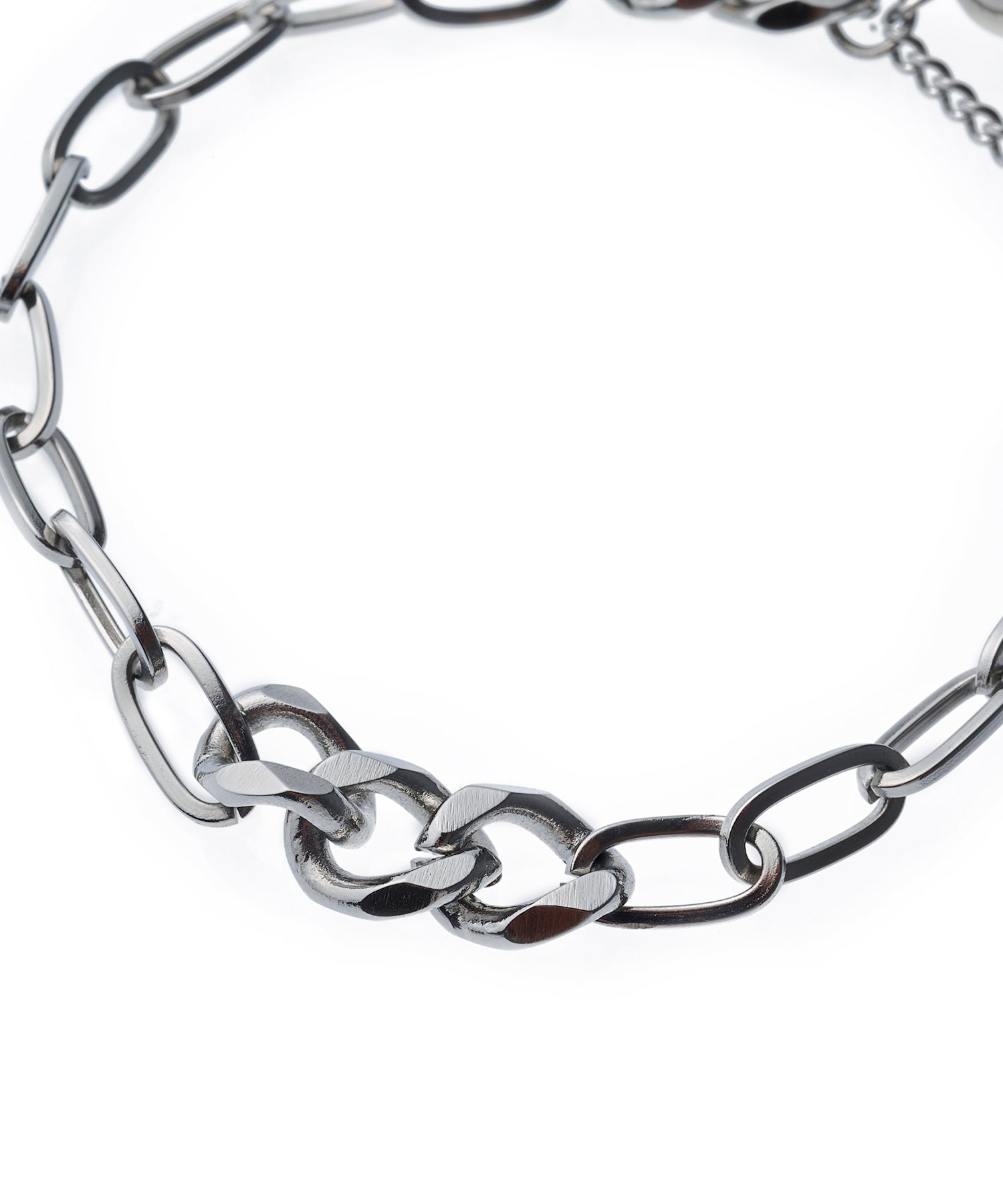 シルバー]キリカエMIXチェーンブレスレット