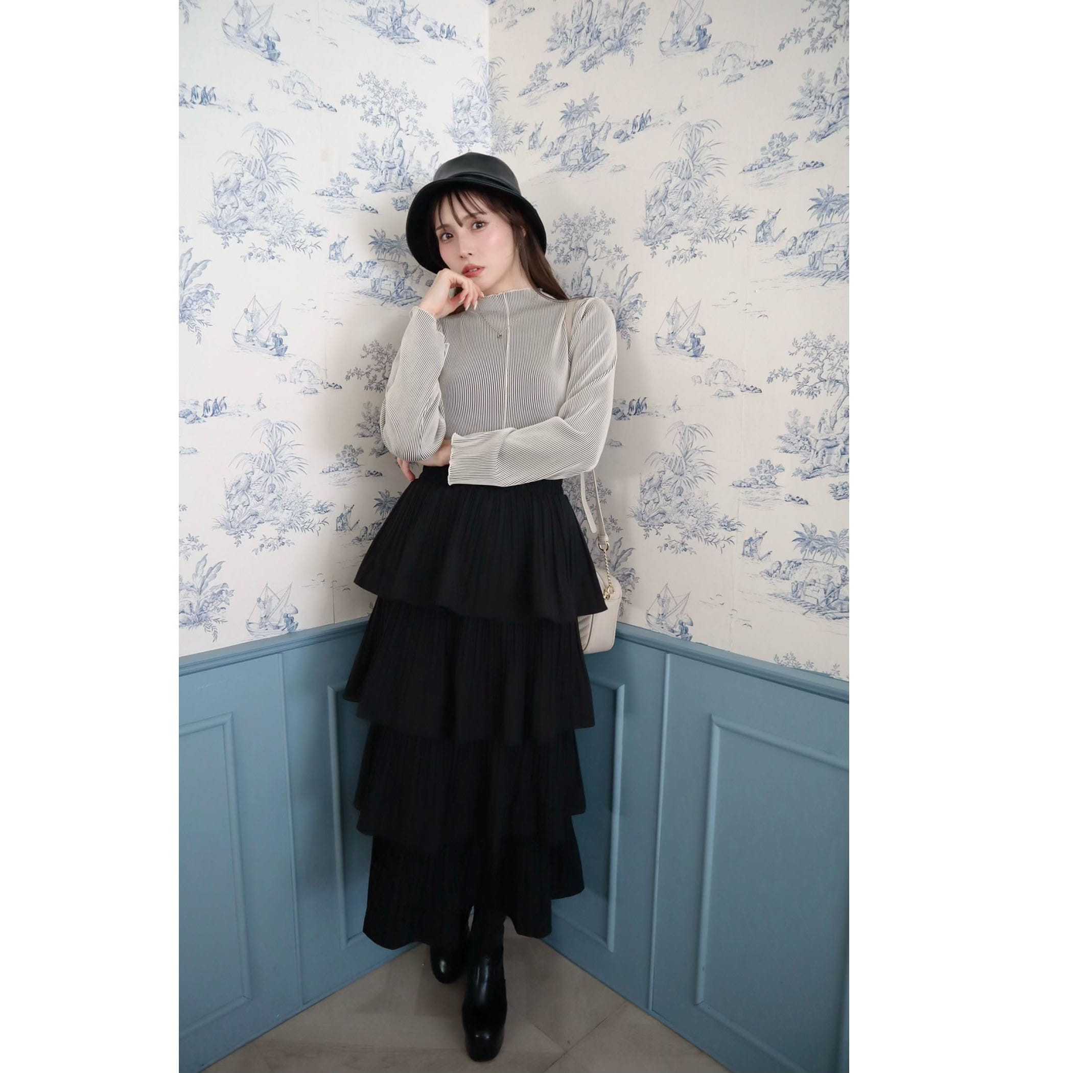 プリーツティアードスカート｜スカート｜CECIL McBEE(セシルマクビー