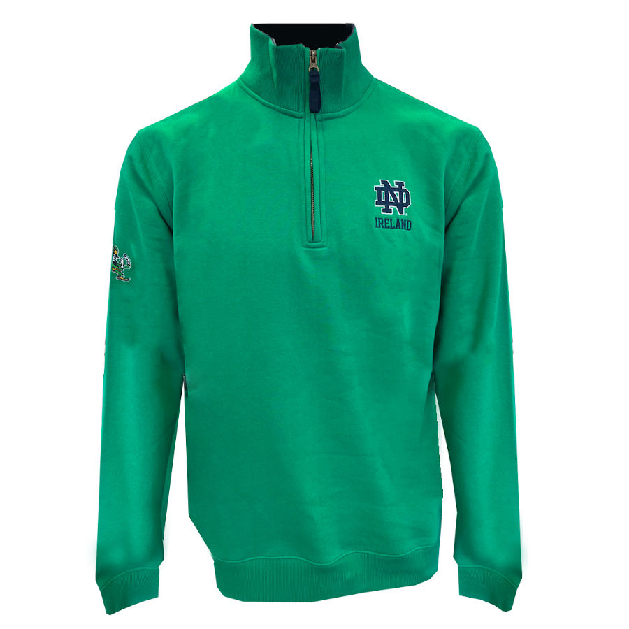 Notre Dame 1/4 Zip Top | Celtic On Main