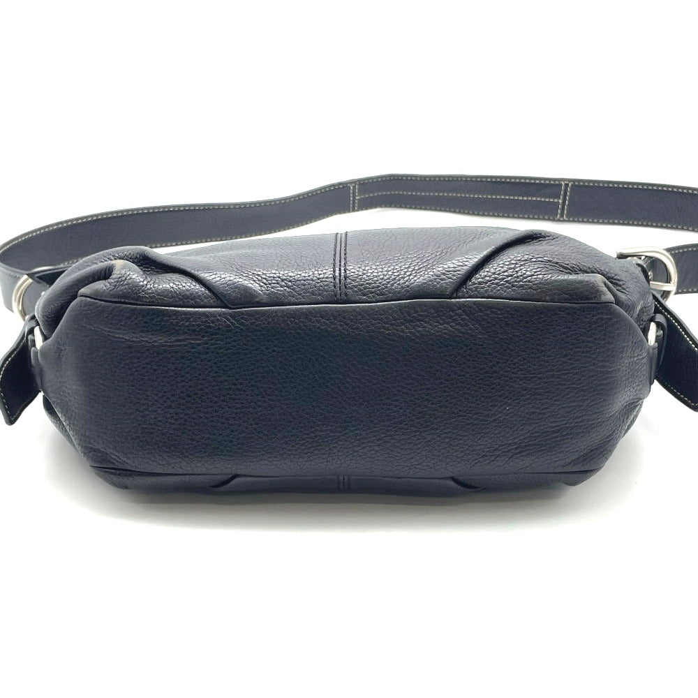 COACH コーチ ショルダーバッグ レザーバッグ 斜め掛け ブラック 外側