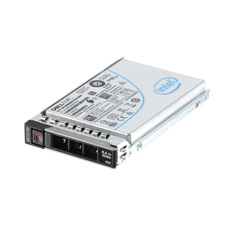 New Dell 6.4TB SSD NVMe PCIe U.2 MU 2.5 inch hot-plug drive for