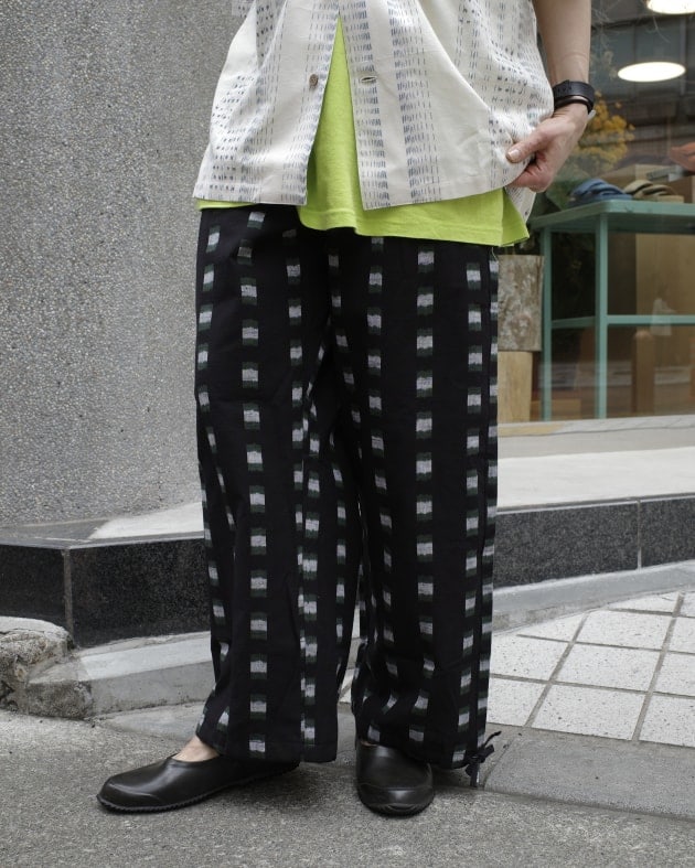 4.29 Tue. Release! 久留米絣 × fennica のイージーパンツ｜fennica