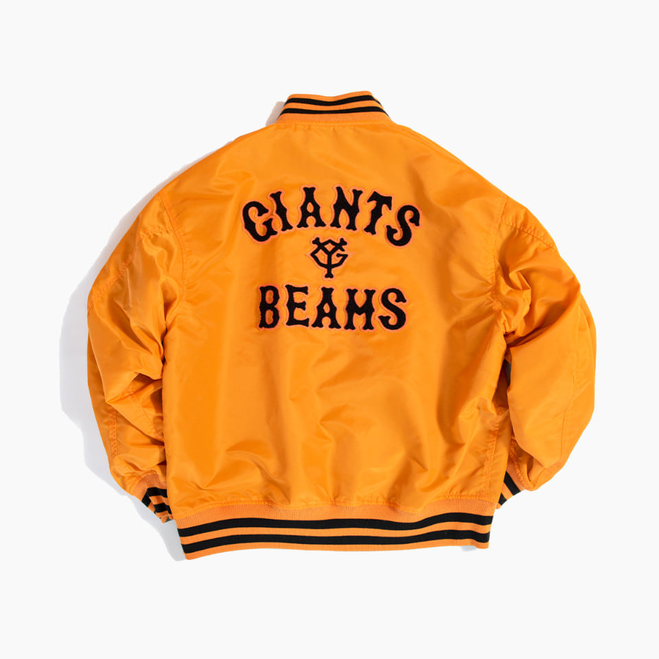 ★新品未使用★ 読売巨人 GIANTS x BEAMS　MA-1 size L Collaboration item with Yomiuri Giants < GIANTS x BEAMS > released
