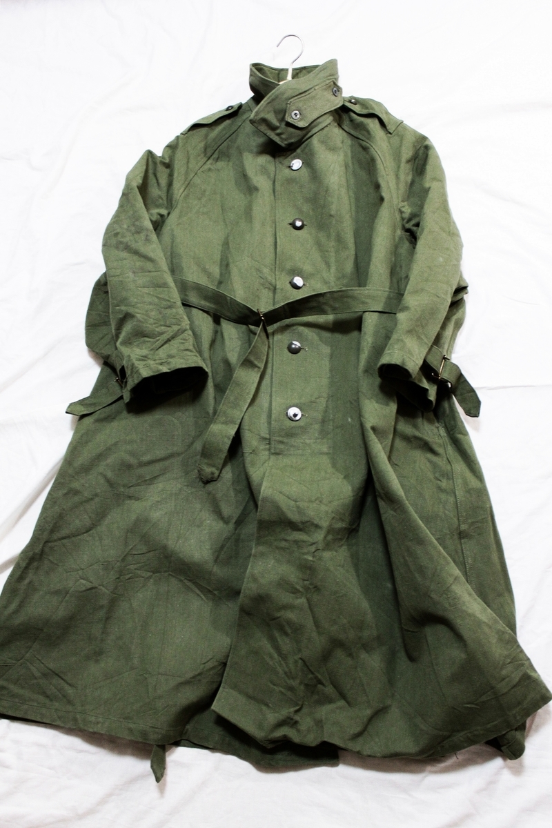 40s-50s FRENCH ARMY MOTORCYCLE OVERCOAT / フランス軍 モーター