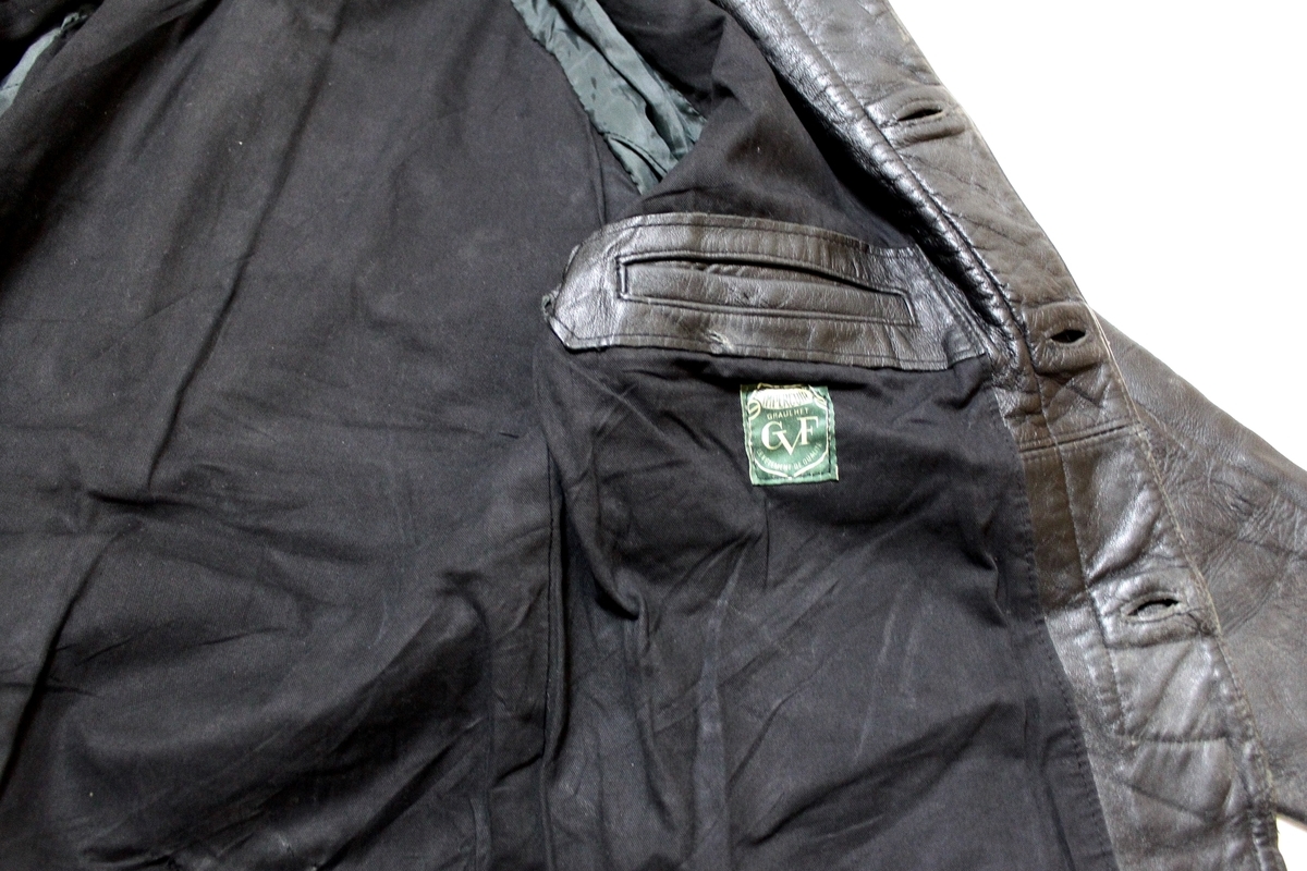 50s-60s GVF IMPERCUIR GRAULHET LEATHER JACKET / ヴィンテージ