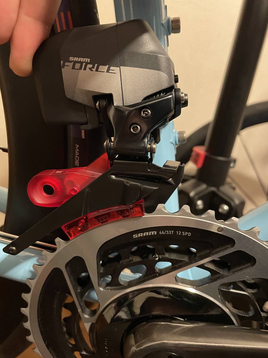 SRAM FORCE etap AXS HRD 2X バラ完】tada車、組む③〜フロント