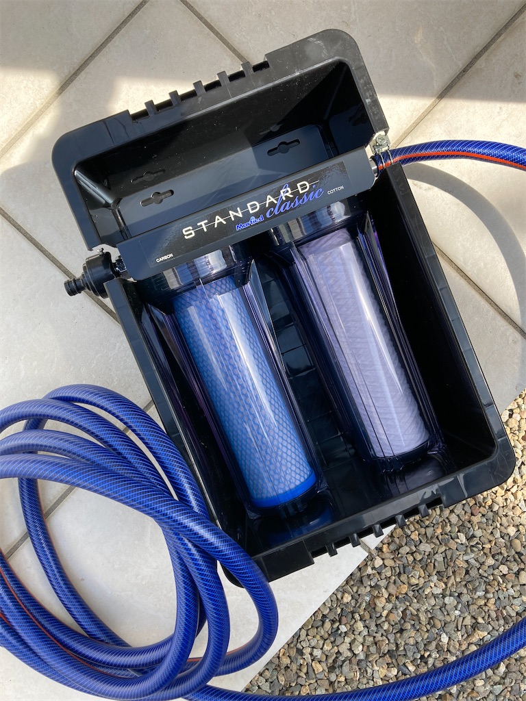 マーフィード浄水器設置！専用BOXでコケ対策も忘れずに - おとと日和