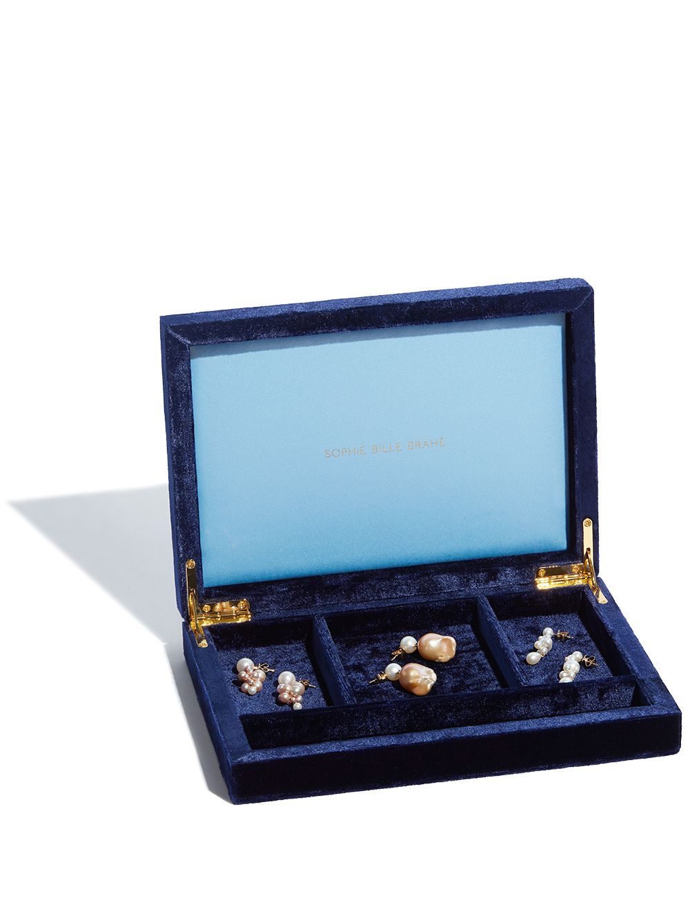 Sophie Bille Brahe Trésor Velvet Jewellery Box | Blue | FARFETCH AE