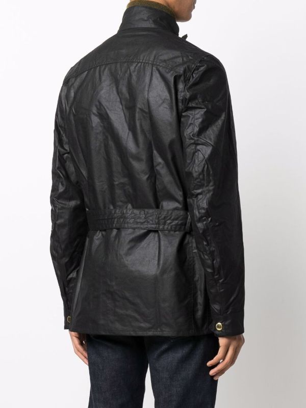 Barbour International Union Jack Wax Jacket | Black | FARFETCH