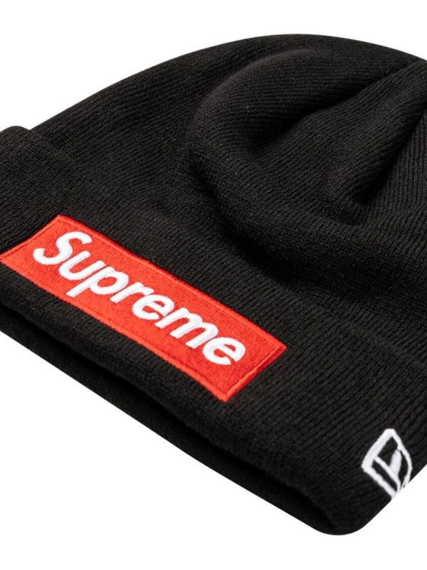 Supreme x New Era ロゴ ビーニー | ブラック | FARFETCH JP