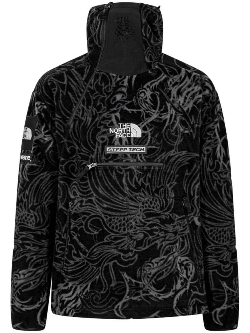Supreme x TNF Steep Tech フリース プルオーバー | ブラック