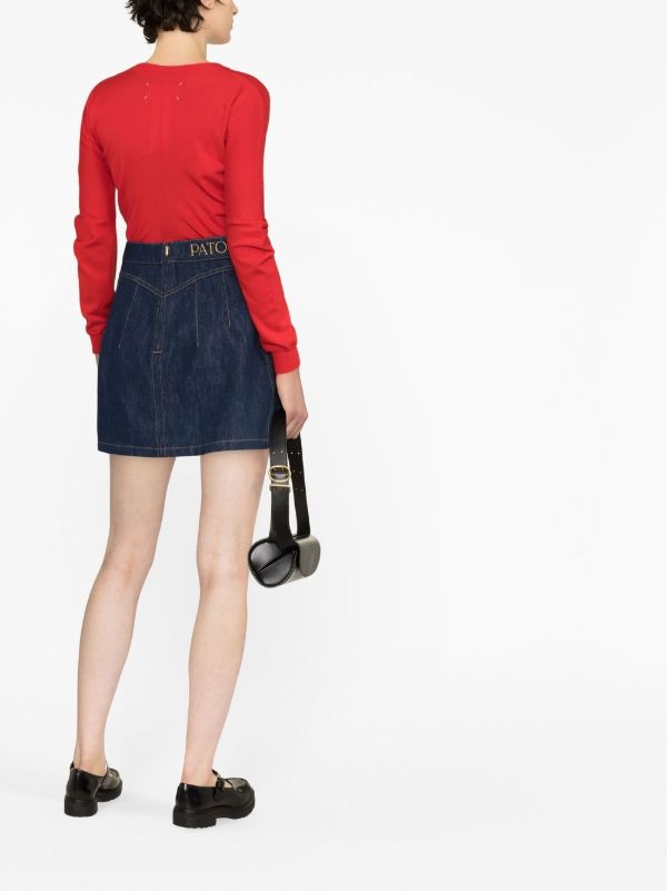 Patou Aライン ミニスカート | ブルー | FARFETCH JP