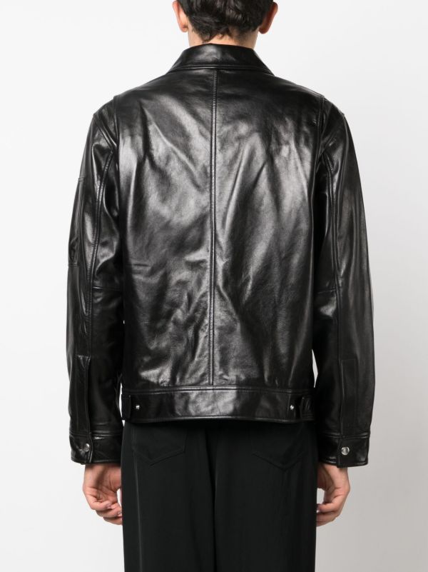 Helmut Lang zip-up Leather Jacket | Black | FARFETCH