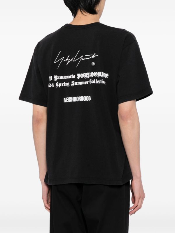 Yohji Yamamoto x Neighborhood Tシャツ | ブラック | FARFETCH JP