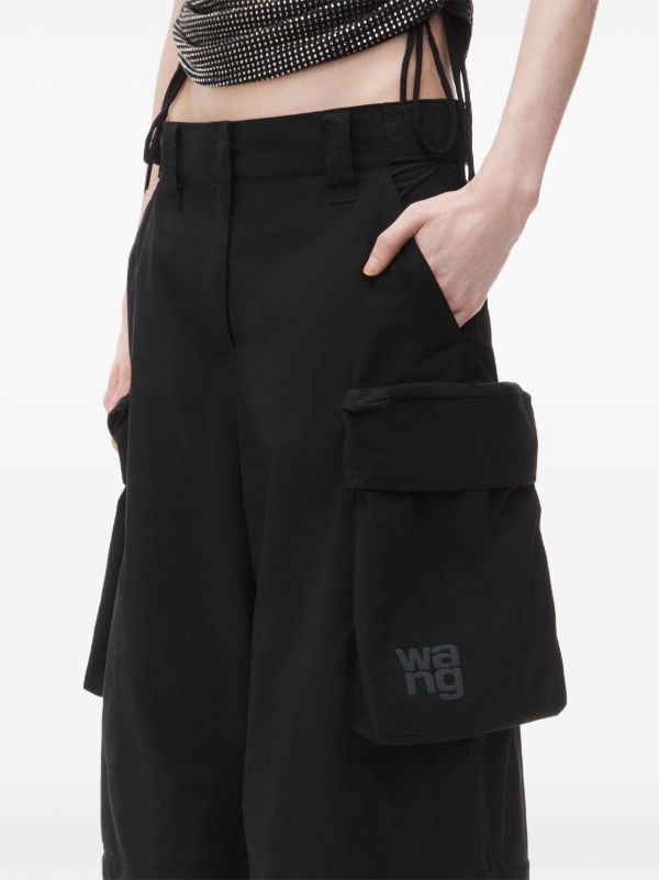 Alexander Wang パネル ワイドカーゴパンツ | ブラック | FARFETCH JP