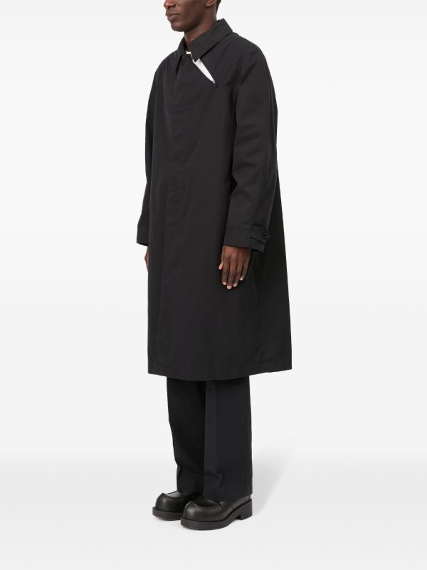 MM6 Maison Margiela ジップディテール トレンチコート | ブラック