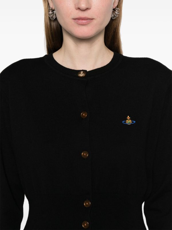 Vivienne Westwood Bea Cropped Cardigan | Black | FARFETCH