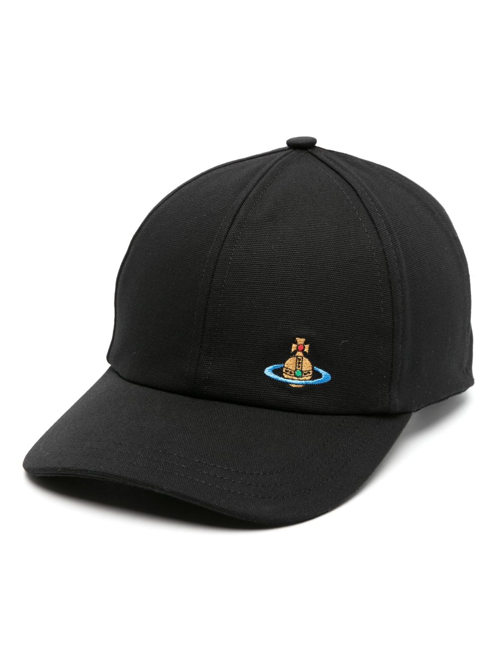 Vivienne Westwood Orb-embroidered Baseball Cap | Black | FARFETCH