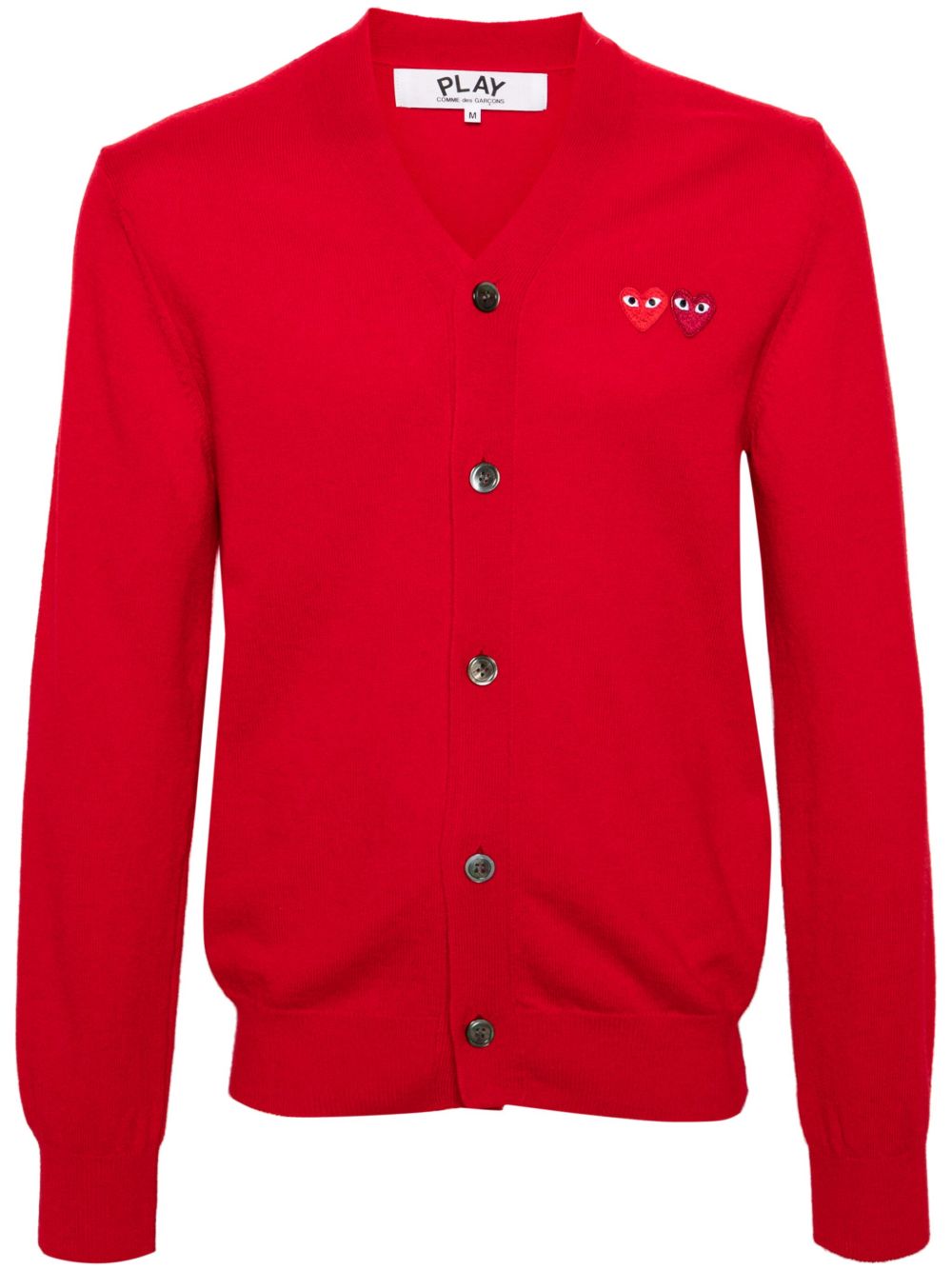 Comme Des Garçons Play ダブルハート カーディガン | レッド